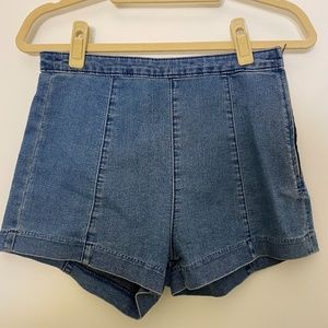 H & M High Rise Denim Shorts